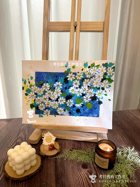 雛菊花田｜壓克力作品