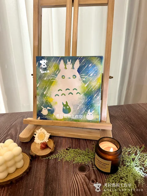 森之龍貓壓克力作品