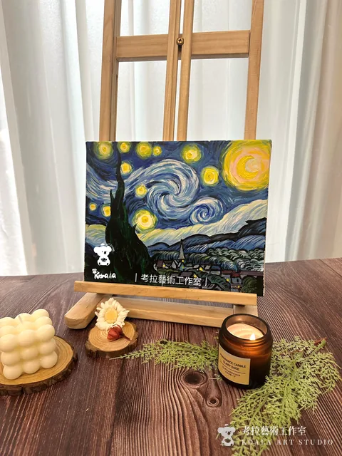 星夜壓克力作品