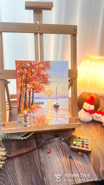 秋日河畔｜油畫作品