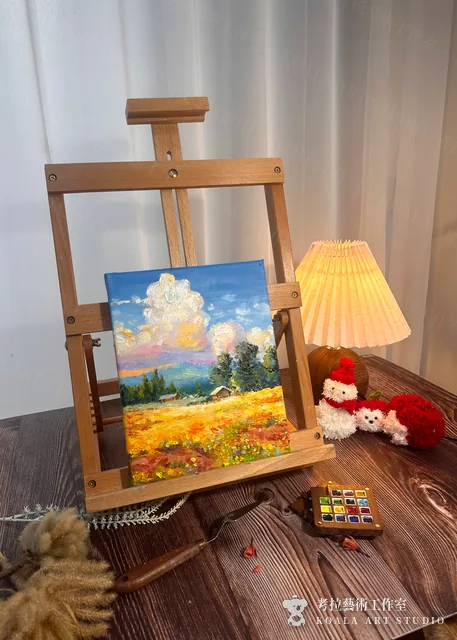 黃金麥田油畫作品