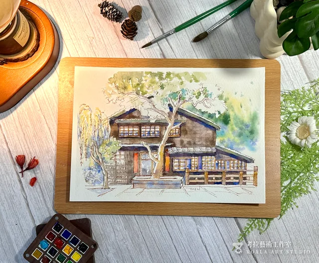日式老屋｜水彩作品